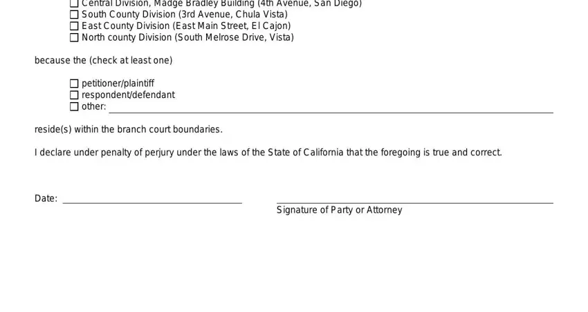 Filling in section 2 of assignment certificate