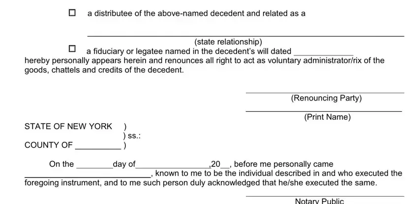 Writing section 2 in Se 1C Form