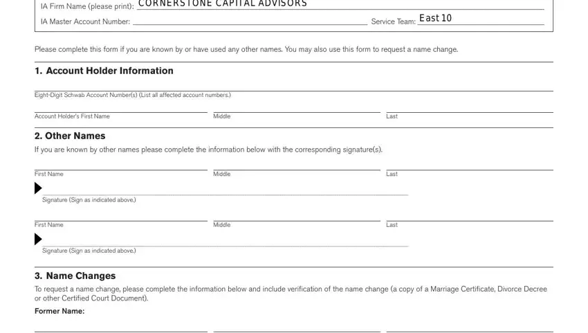 A way to complete second name letter schwab part 1