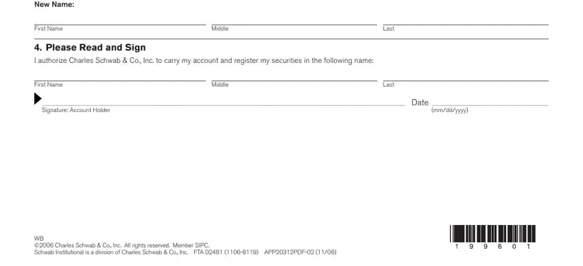 Last, Middle, and Please Read and Sign in second name letter schwab