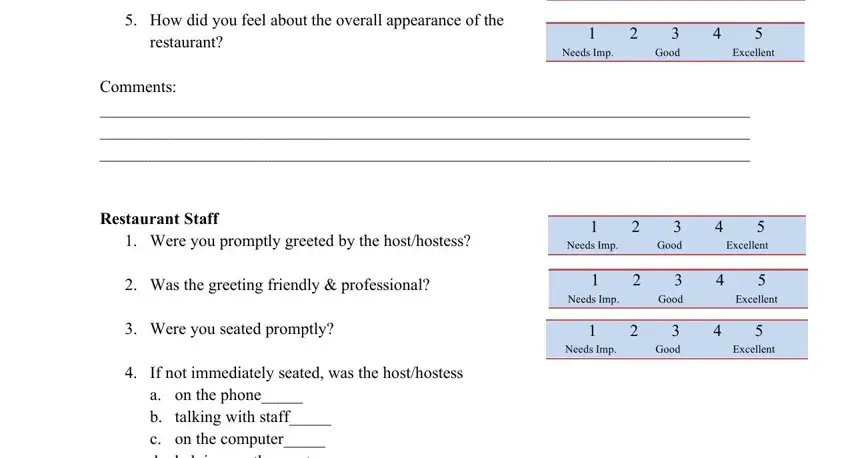 Stage # 2 in completing mystery shopper report template