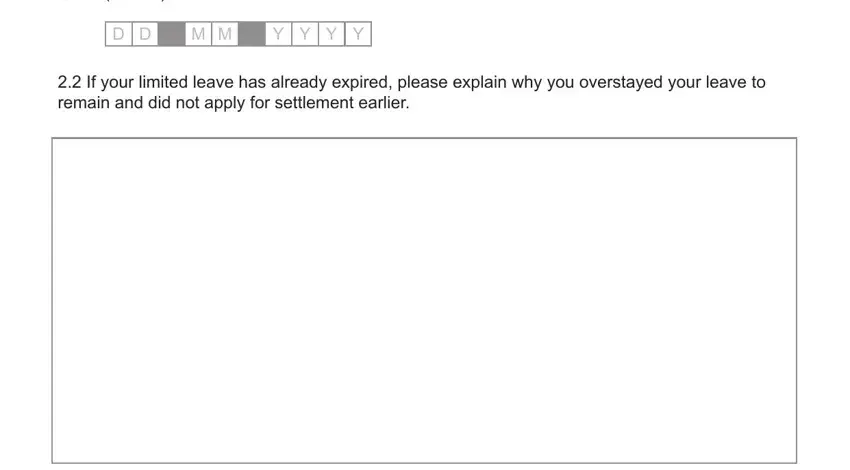 Filling out segment 4 in set p application form