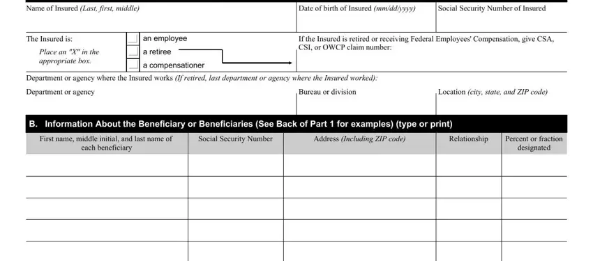step 1 to writing sf 2823 online