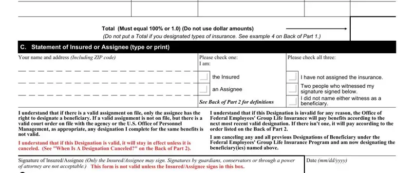 step 2 to completing sf 2823 online