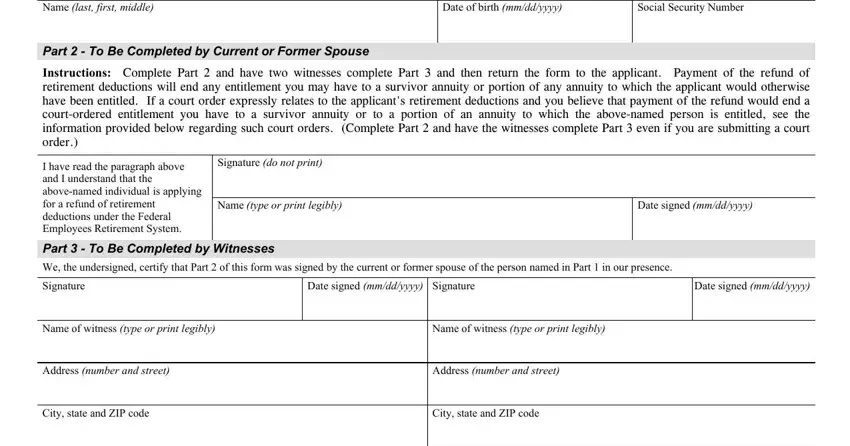 why standard form 3106 completion process shown (part 1)