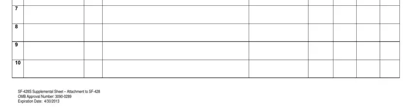 SFS Supplemental Sheet  Attachment, SFS Supplemental Sheet  Attachment, and SFS Supplemental Sheet  Attachment of hrsa sf 428 form
