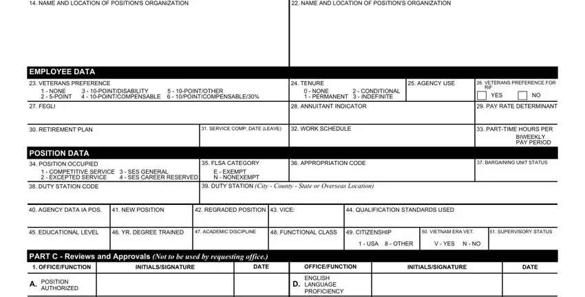 Best ways to fill out sf 52 portion 2