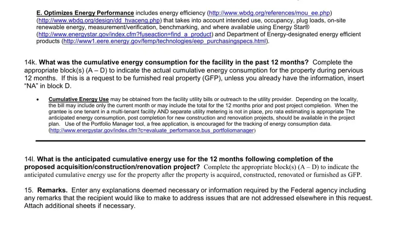Step # 3 for filling out how to sf429