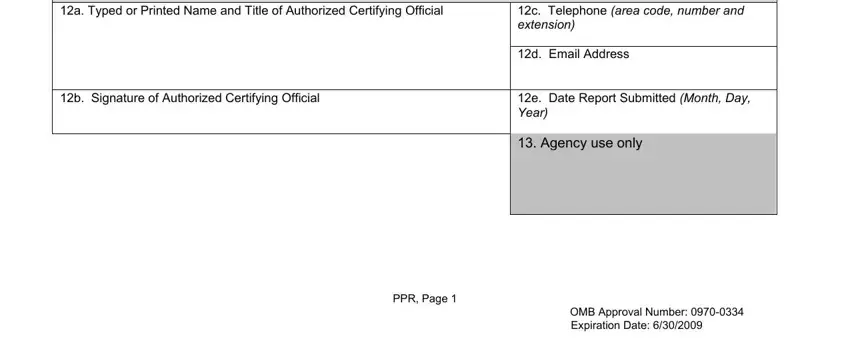 Step no. 2 for submitting agency ppr official