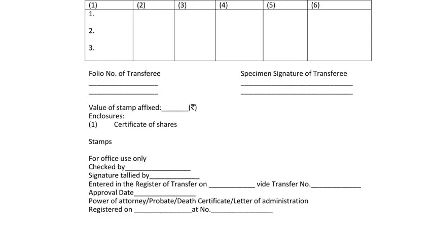 Stage number 3 in filling out sh 4 in excel format