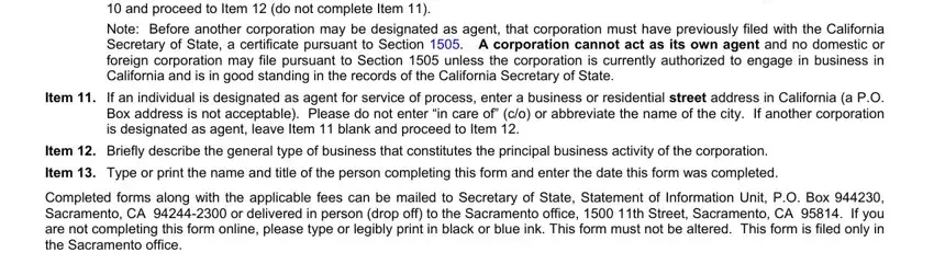 ca si 350 form writing process shown (step 4)