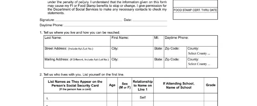 this field, next field, and other fields in snap sc paperwork get