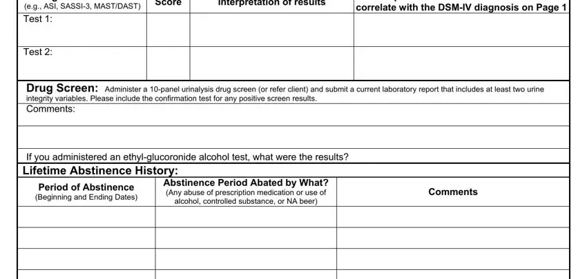 Part number 3 for submitting form sos 258