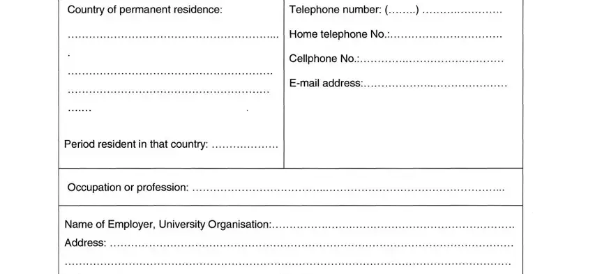 Filling in segment 3 in what is a j84 form