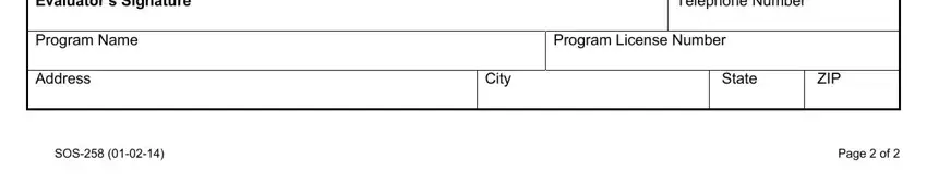 form sos 258 writing process detailed (part 5)