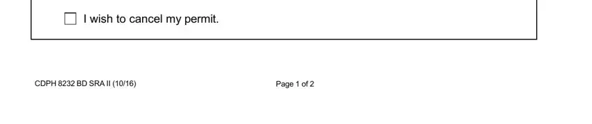 Filling out section 2 in california fluoroscopy license renewal online