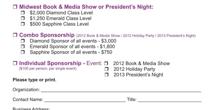 Learn how to complete sponsorship agreement form non profit portion 1