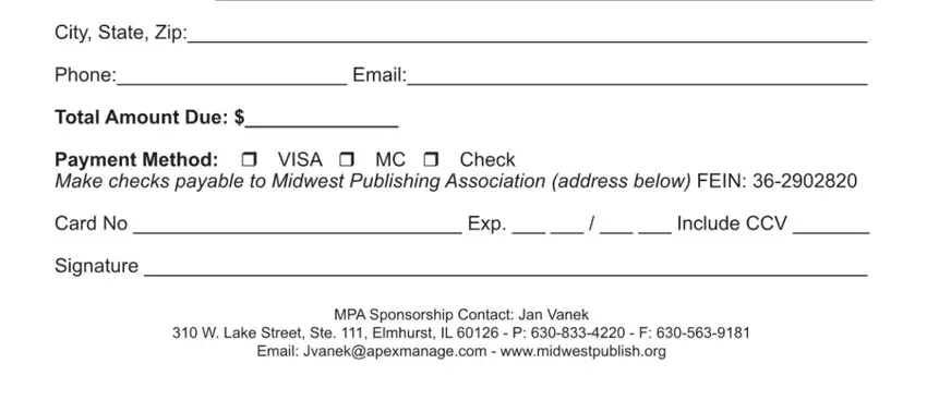 this field, next field, and other fields in sponsorship agreement form non profit