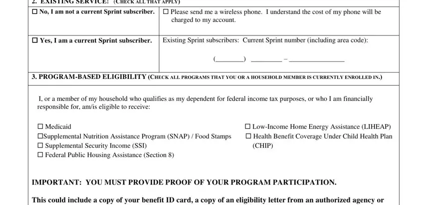 Tips to prepare sprint lifeline credit portion 2