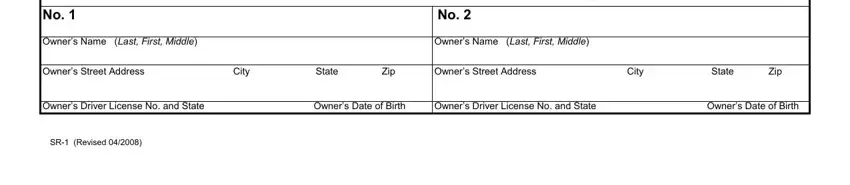How one can fill in sr 1 report stage 3