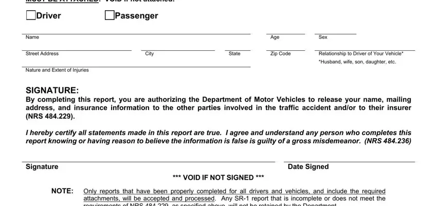 Writing section 5 of sr 1 report