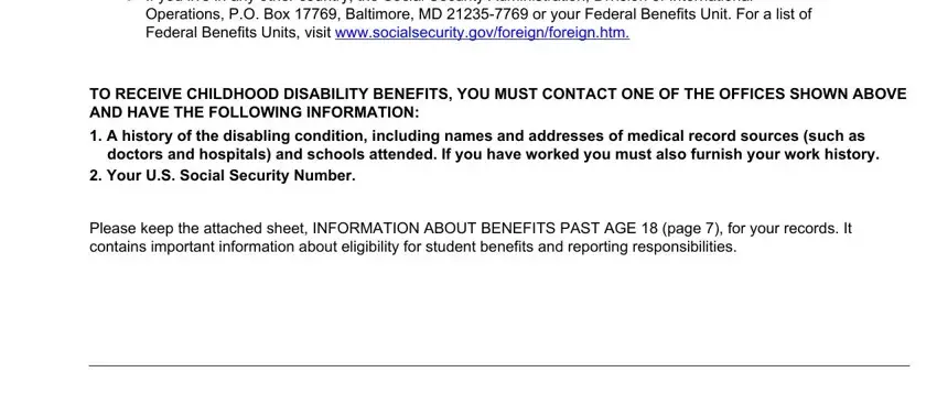 TO RECEIVE CHILDHOOD DISABILITY, A history of the disabling, and If you live in any other country inside ssa 1372 termination fill