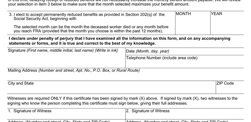 Part # 2 for submitting ssa 4111 form