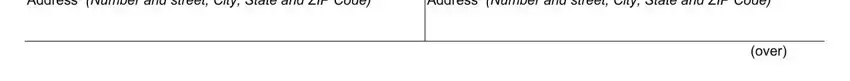 Address Number and street City, Address Number and street City, and over inside ssa 4111 form