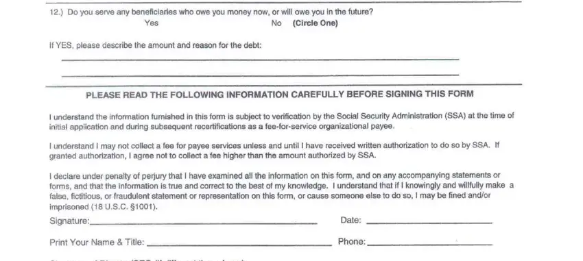 form sos 445 completion process described (stage 3)