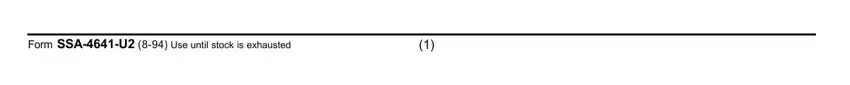 Part # 3 for filling out ssa 4641 u2