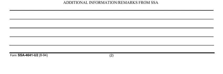 Part number 4 of completing ssa 4641 u2