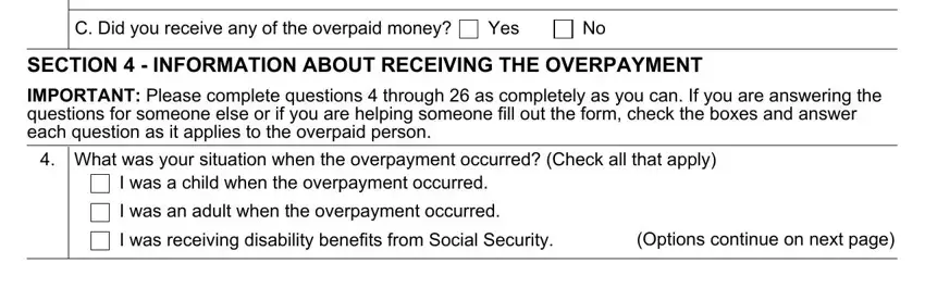 The right way to complete form 632 stage 4