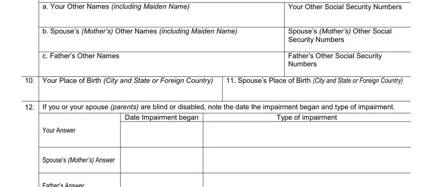 Guidelines on how to complete ssa 8001 for 2018 stage 2