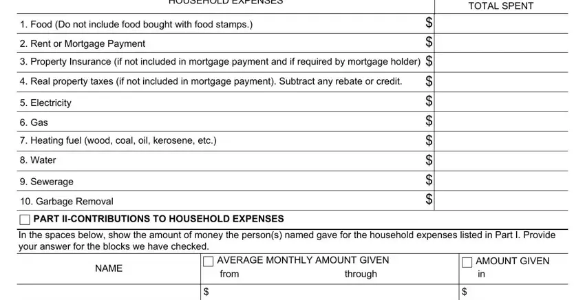 Step no. 2 in completing social security form 8011