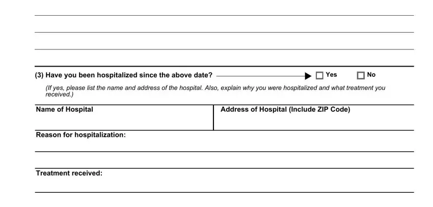 Step # 2 for filling in ssa ha 4631