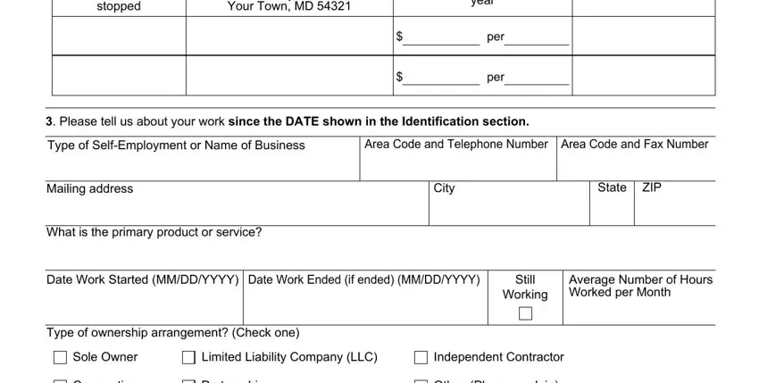 Writing segment 5 of suspicious activity report form
