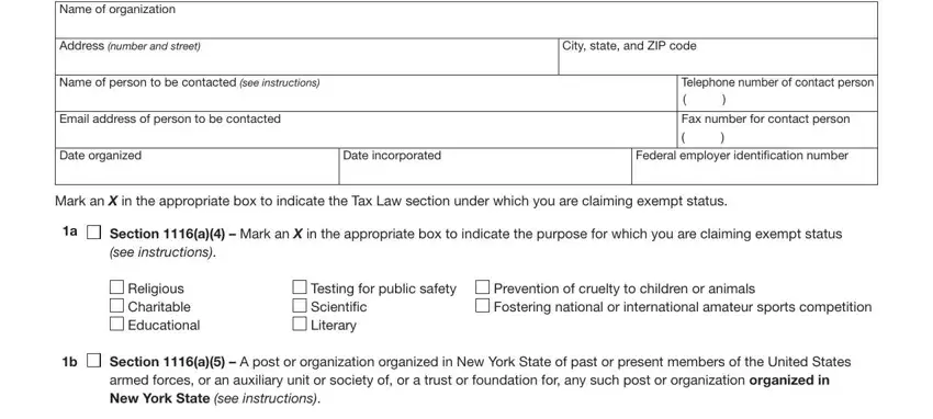 Stage # 1 for submitting nys st 119