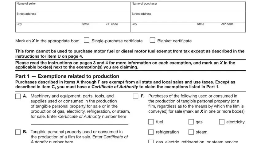 use st 121 completion process described (portion 1)