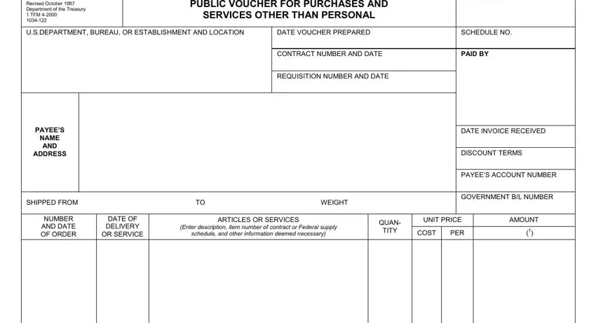 standard form 1034 fillable completion process detailed (stage 1)