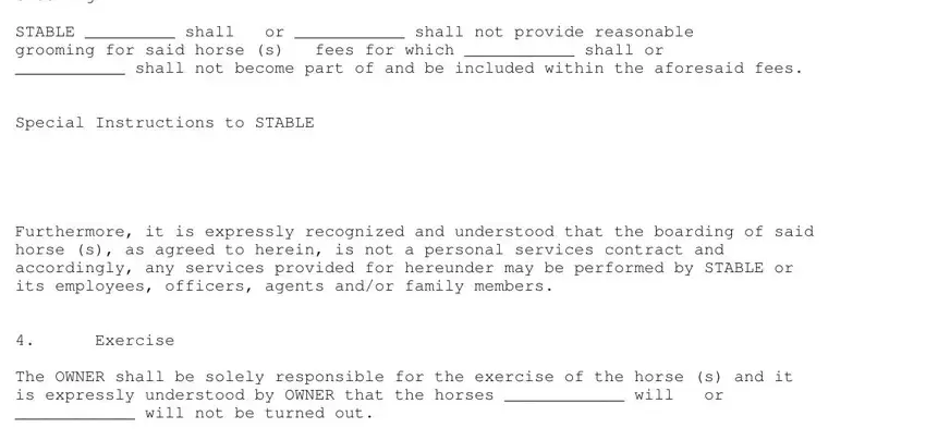 Furthermore it is expressly, Exercise, and Grooming of boarding agreement for cats