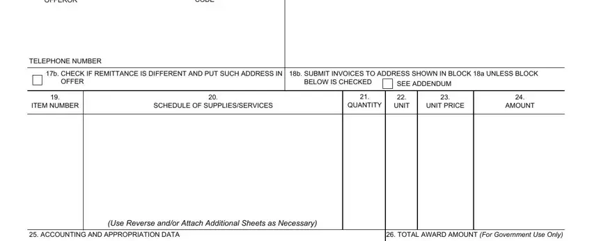 Step number 2 in submitting form 1449