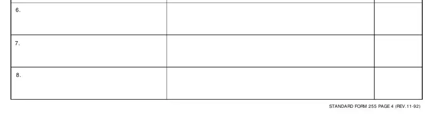 STANDARD FORM  PAGE  REV, STANDARD FORM  PAGE  REV, and STANDARD FORM  PAGE  REV in Standard Form 255