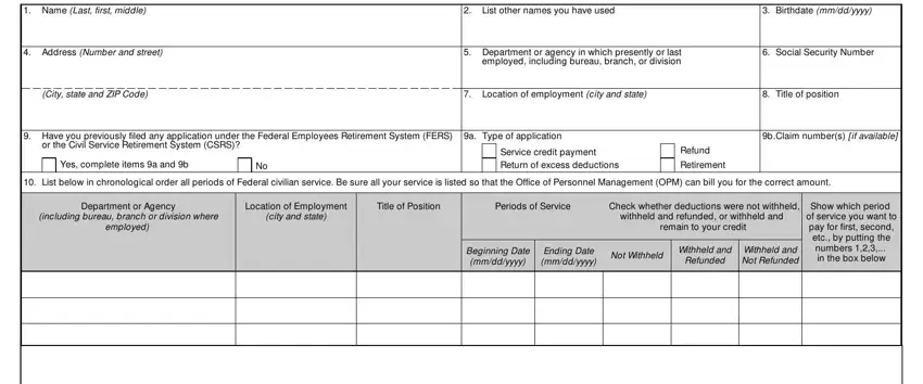 Writing segment 1 in sf3108 fillable