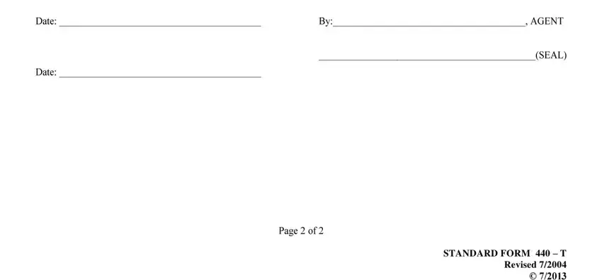 STANDARD FORM   T Revised, STANDARD FORM   T Revised, and STANDARD FORM   T Revised in 440t maintenance addendum