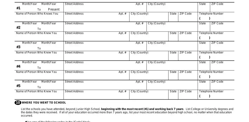 Tips to fill in OMB stage 3