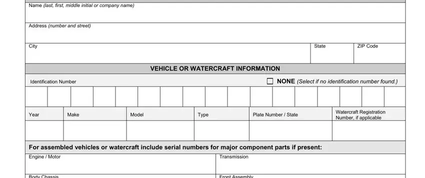 Writing part 1 in indiana state form 39530 fillable