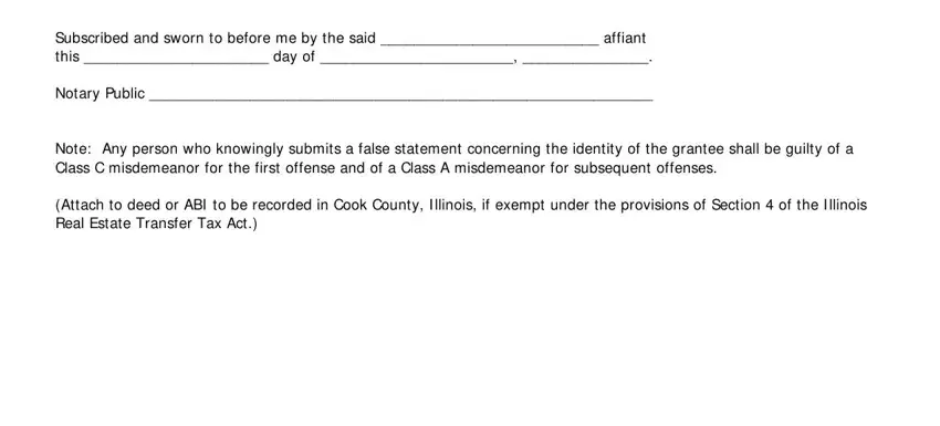 Find out how to fill in illinois grantor grantee step 2