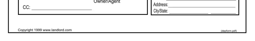 Step # 3 for filling in deposit statement template