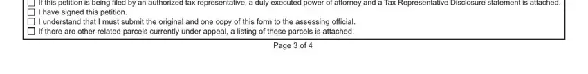 Part number 5 of filling out form 130 indiana
