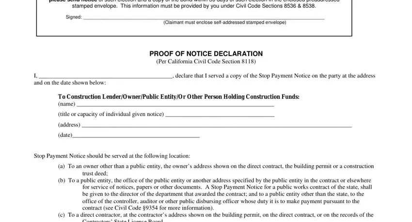 Stop Payment Notice Form ≡ Fill Out Printable PDF Forms